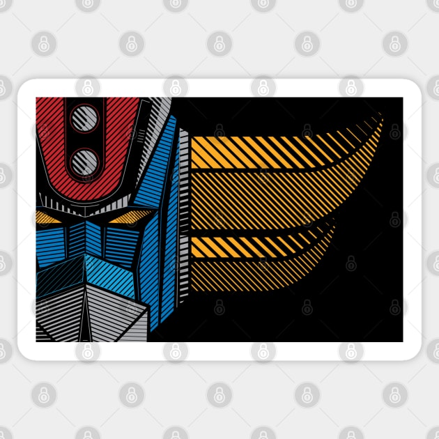 091 Grendizer Full Sticker by Yexart